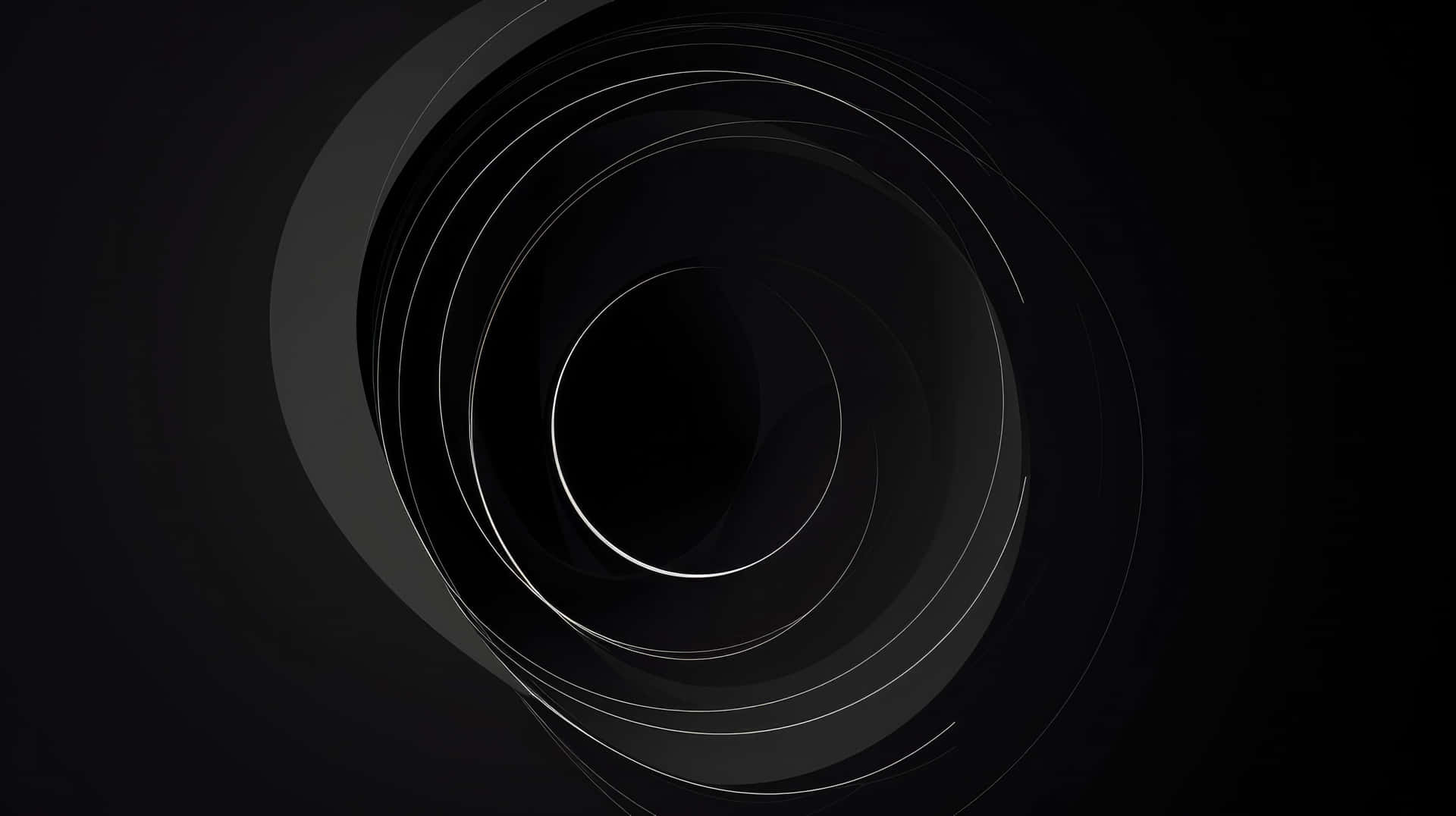 Abstract Black Circle Design Wallpaper