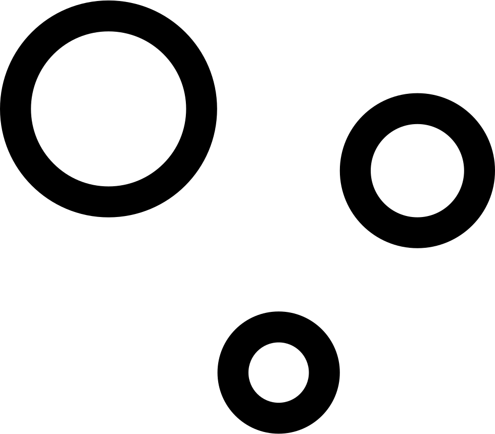 Abstract Black Circles Vector PNG