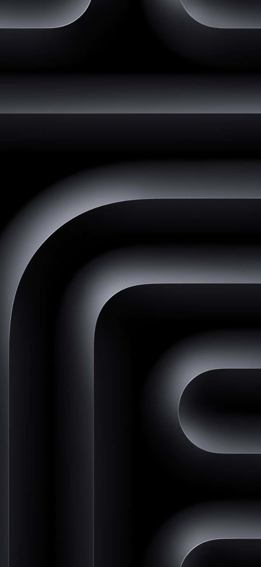 Abstract_ Black_ Curves_i O S_ Style Wallpaper