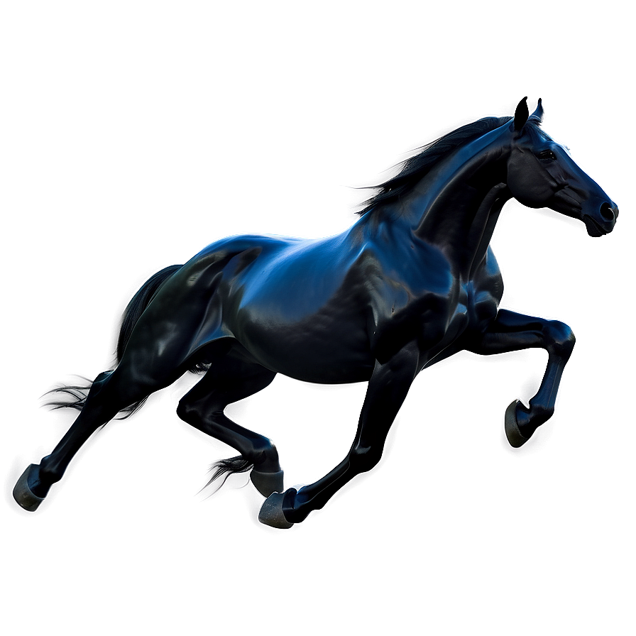 Abstract Black Horse Design Png 71 PNG