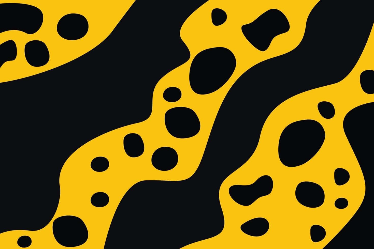 Abstract Black Leopard Print Wallpaper