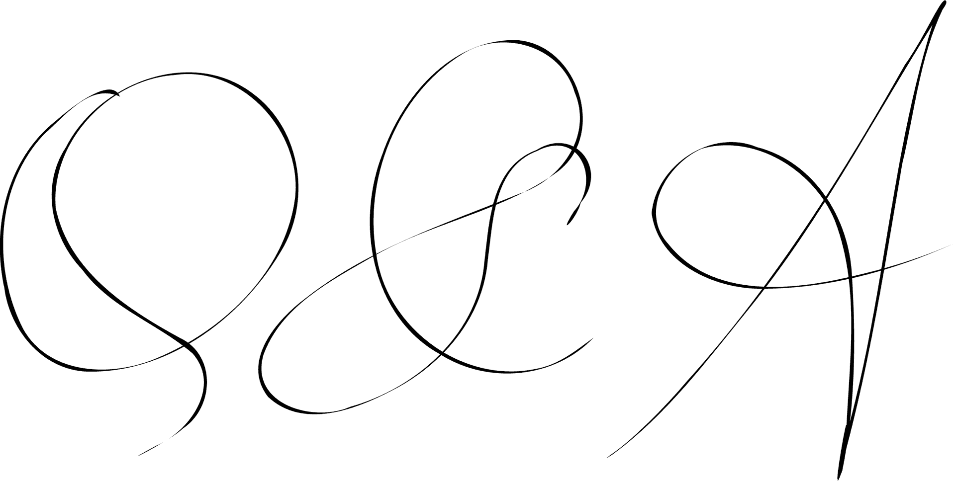 Abstract Black Line Art PNG