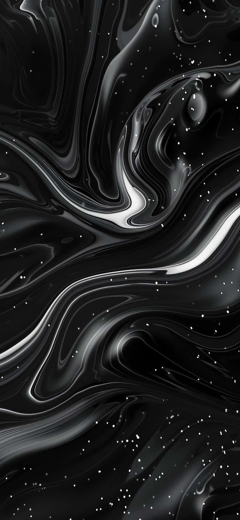 Abstract Black Marble Texture Wallpaper