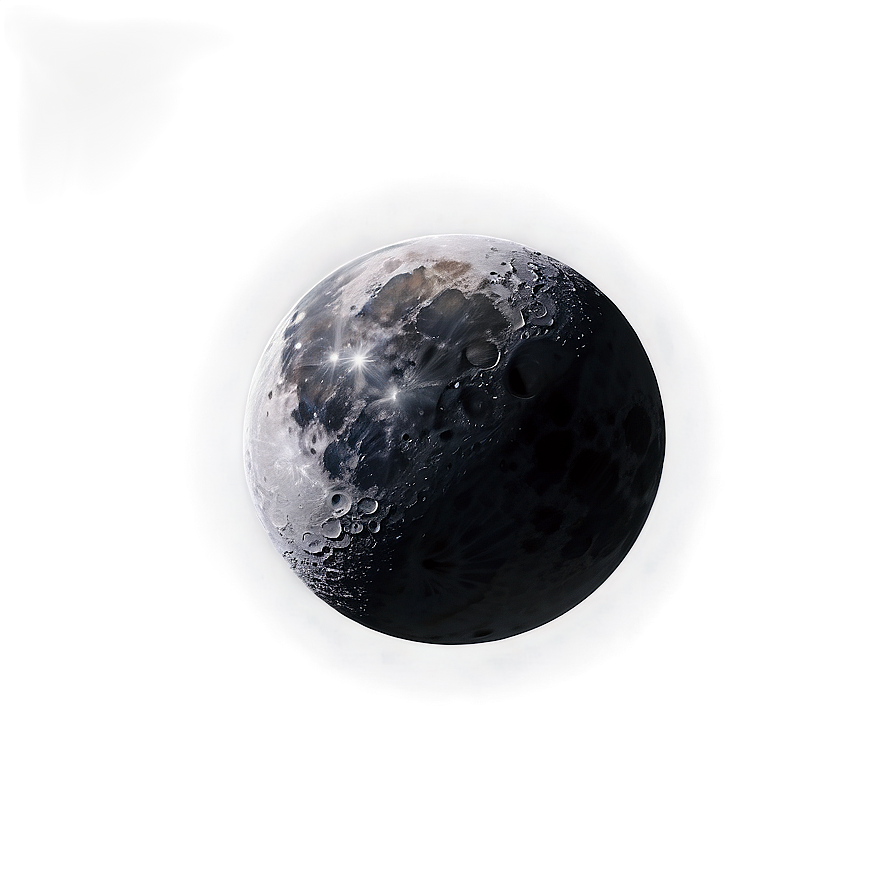 Abstract Black Moon Art Png Wrr PNG