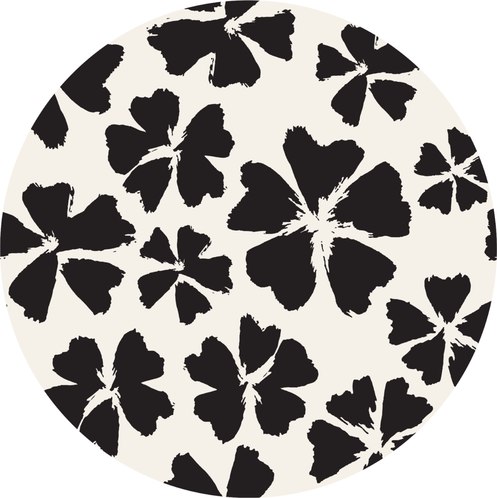 Abstract Black Orchid Pattern PNG