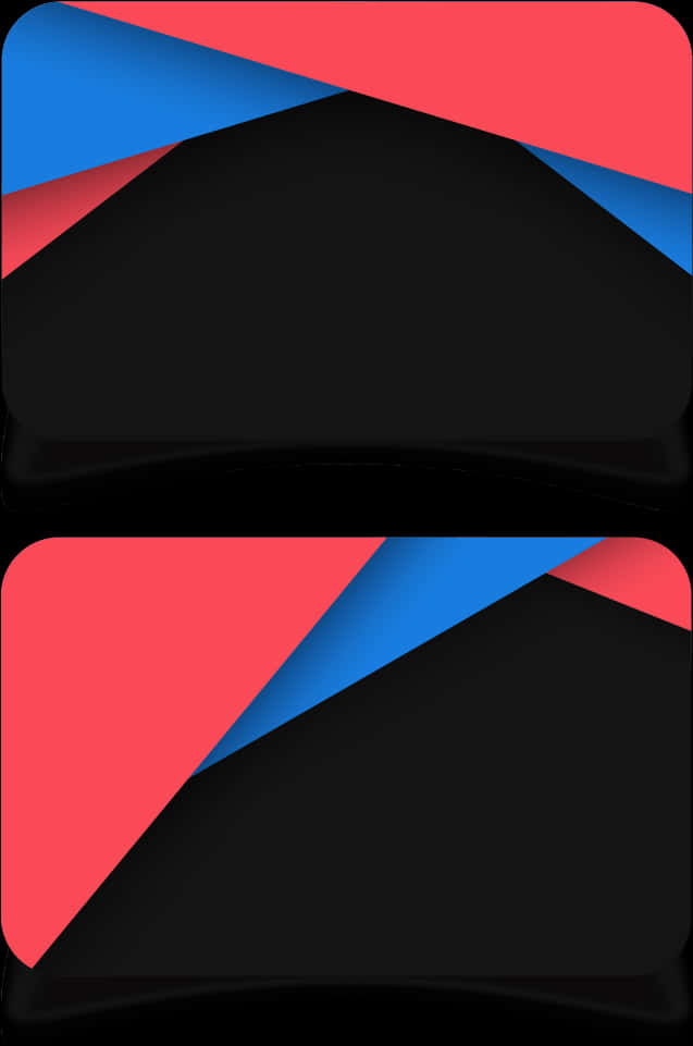 Abstract Black Red Blue Card Design PNG