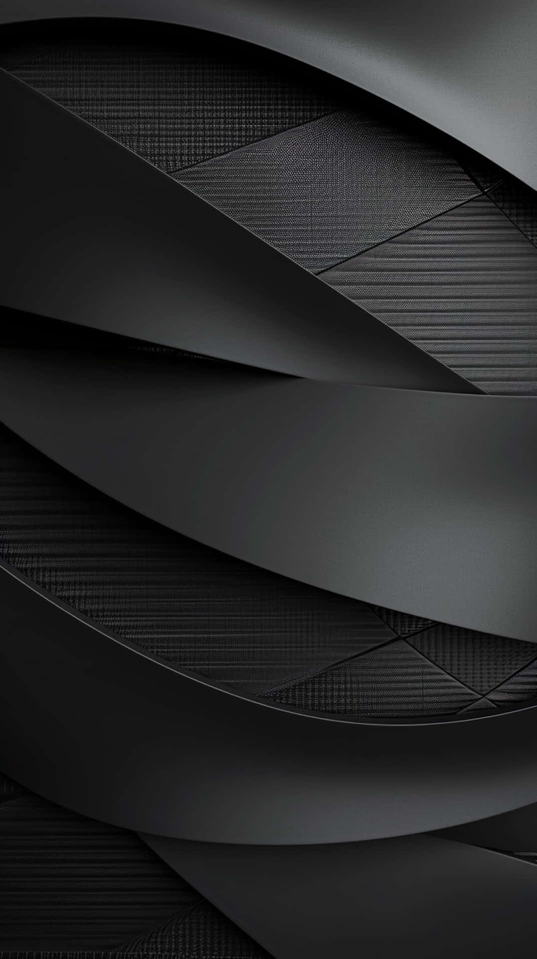 Abstract Black Ribbon Design Wallpaper