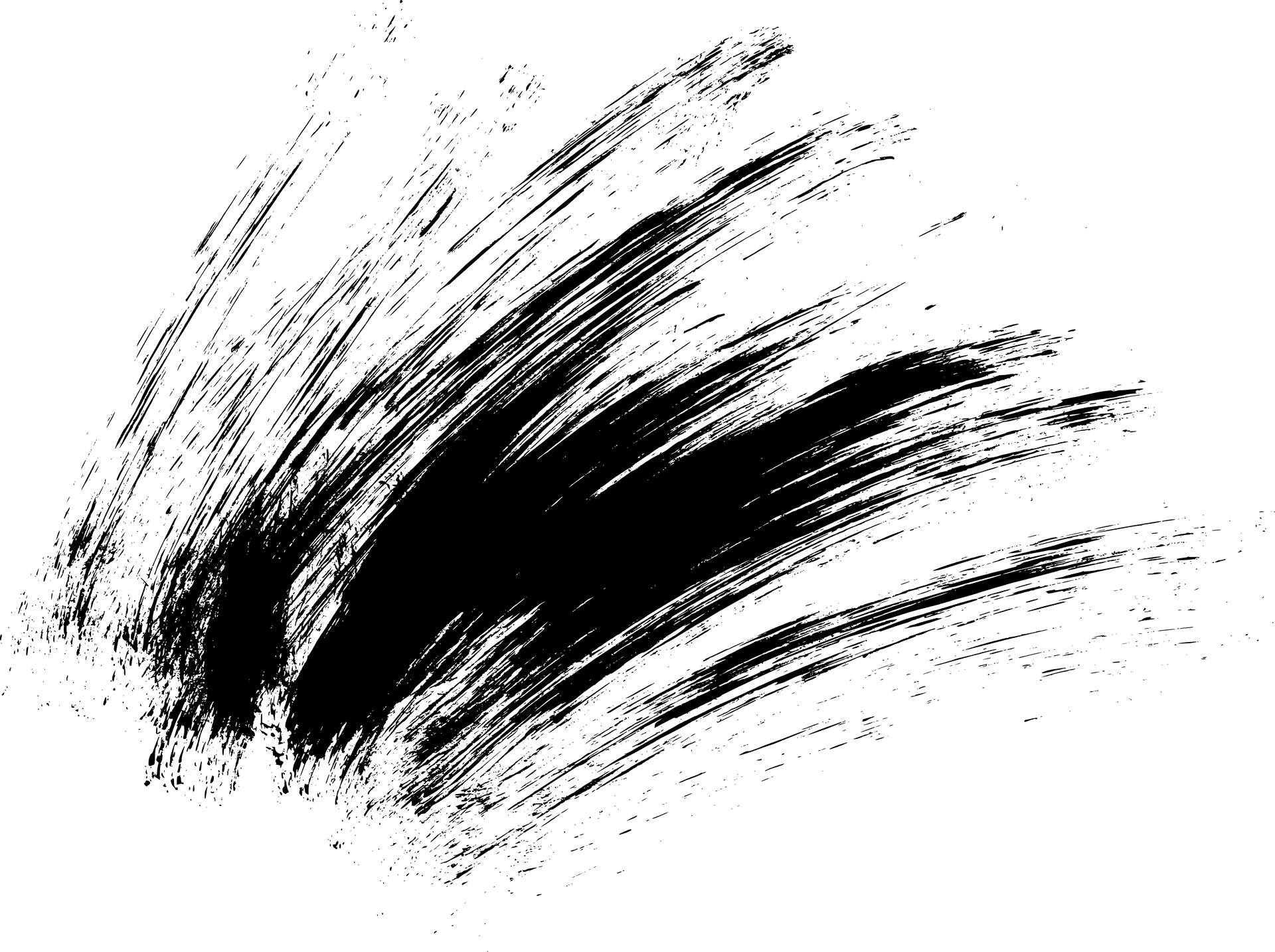 Abstract Black Scratch Textureon Grey Background PNG