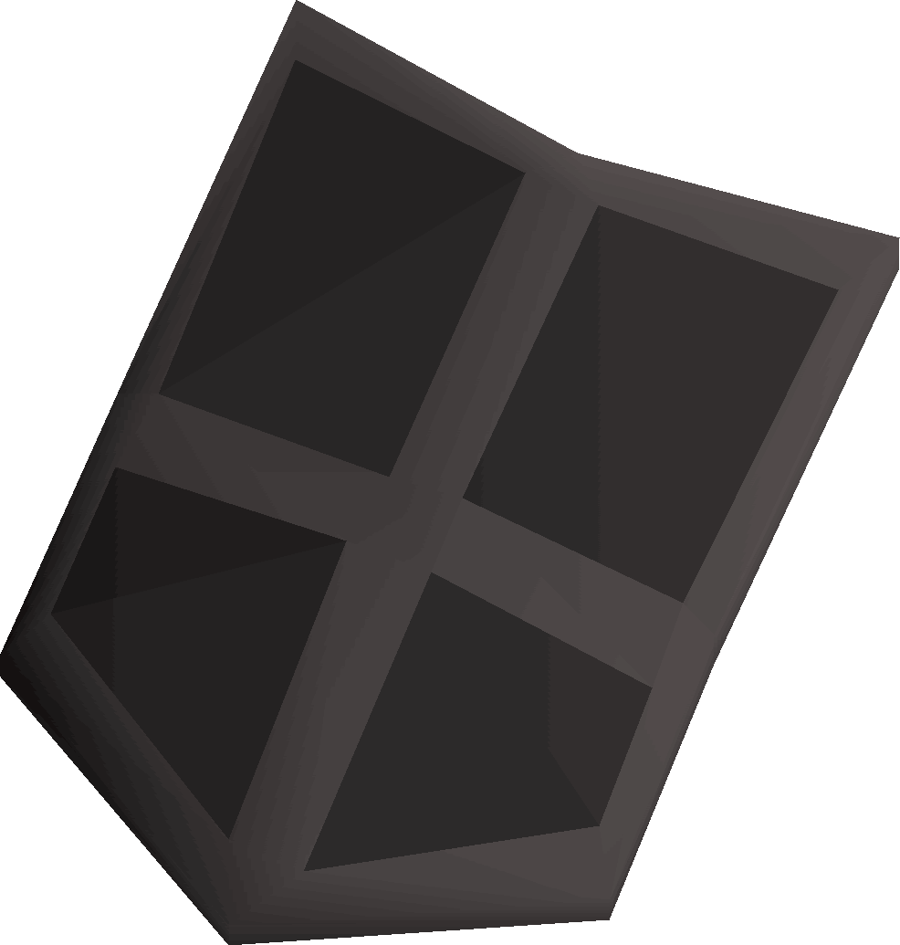 Abstract Black Shield Design PNG