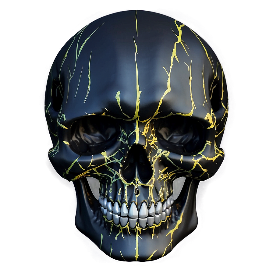 Abstract Black Skull Design Png Nhe77 PNG