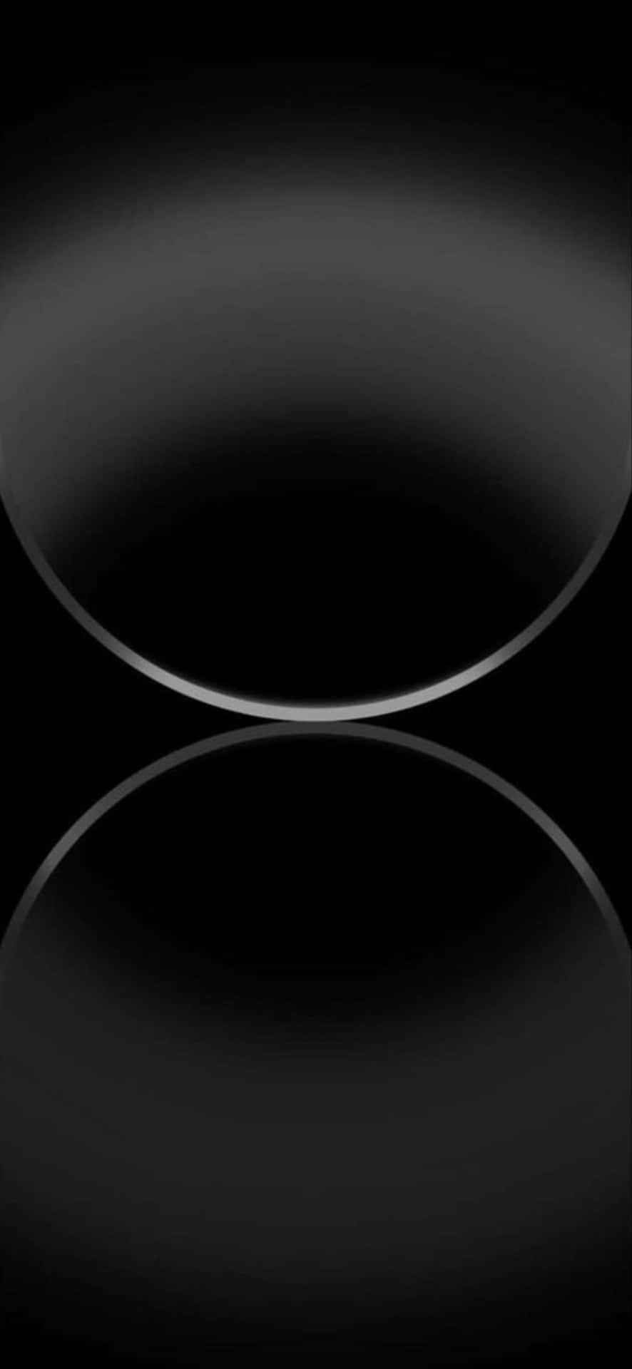 Abstract Black Sphere Reflection Wallpaper