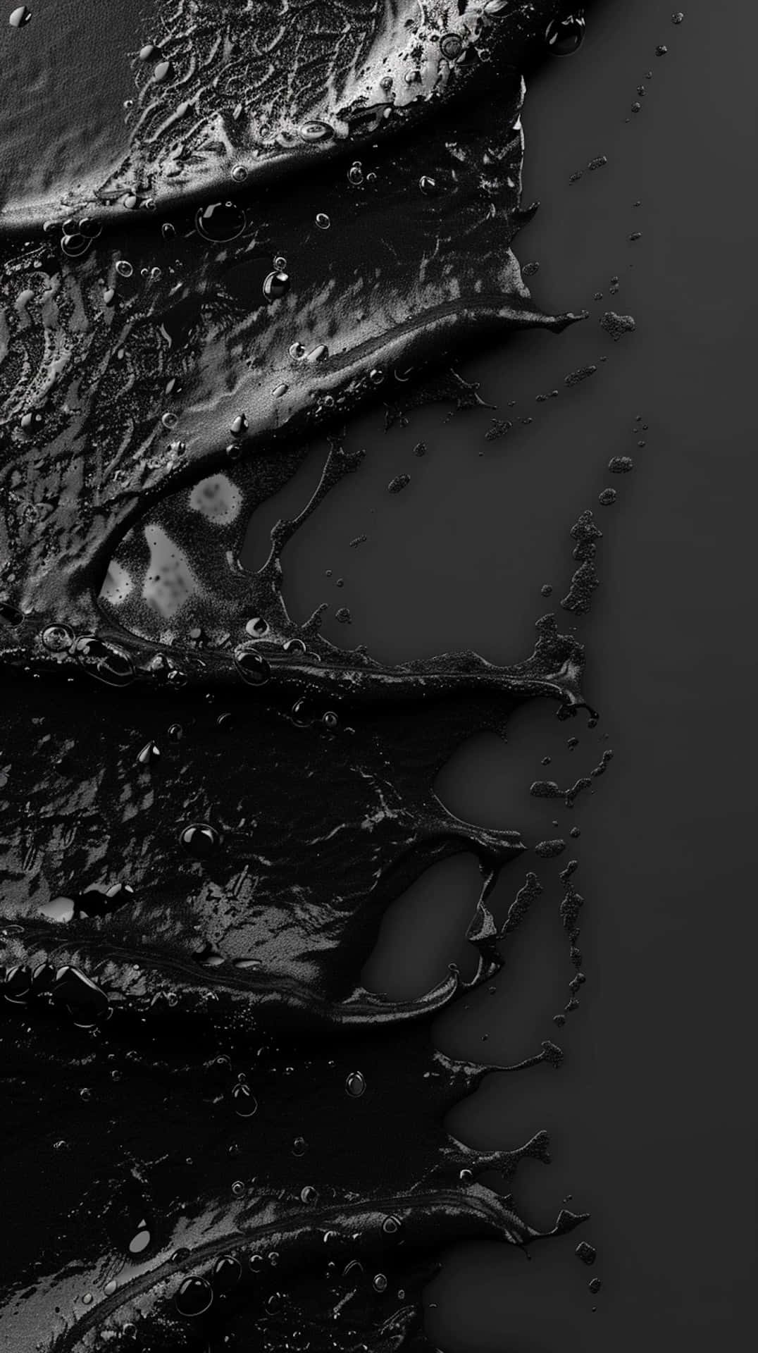Abstract Black Water Dropletsoni Phone X R Wallpaper