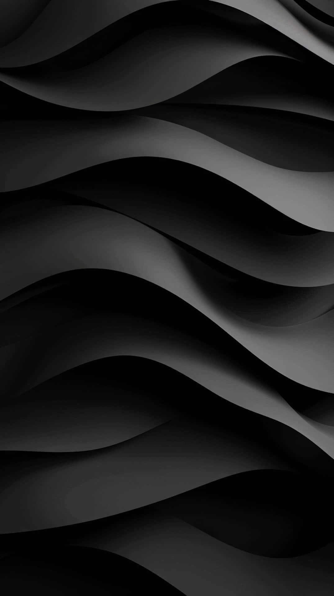 Abstract Black Waves Background Wallpaper