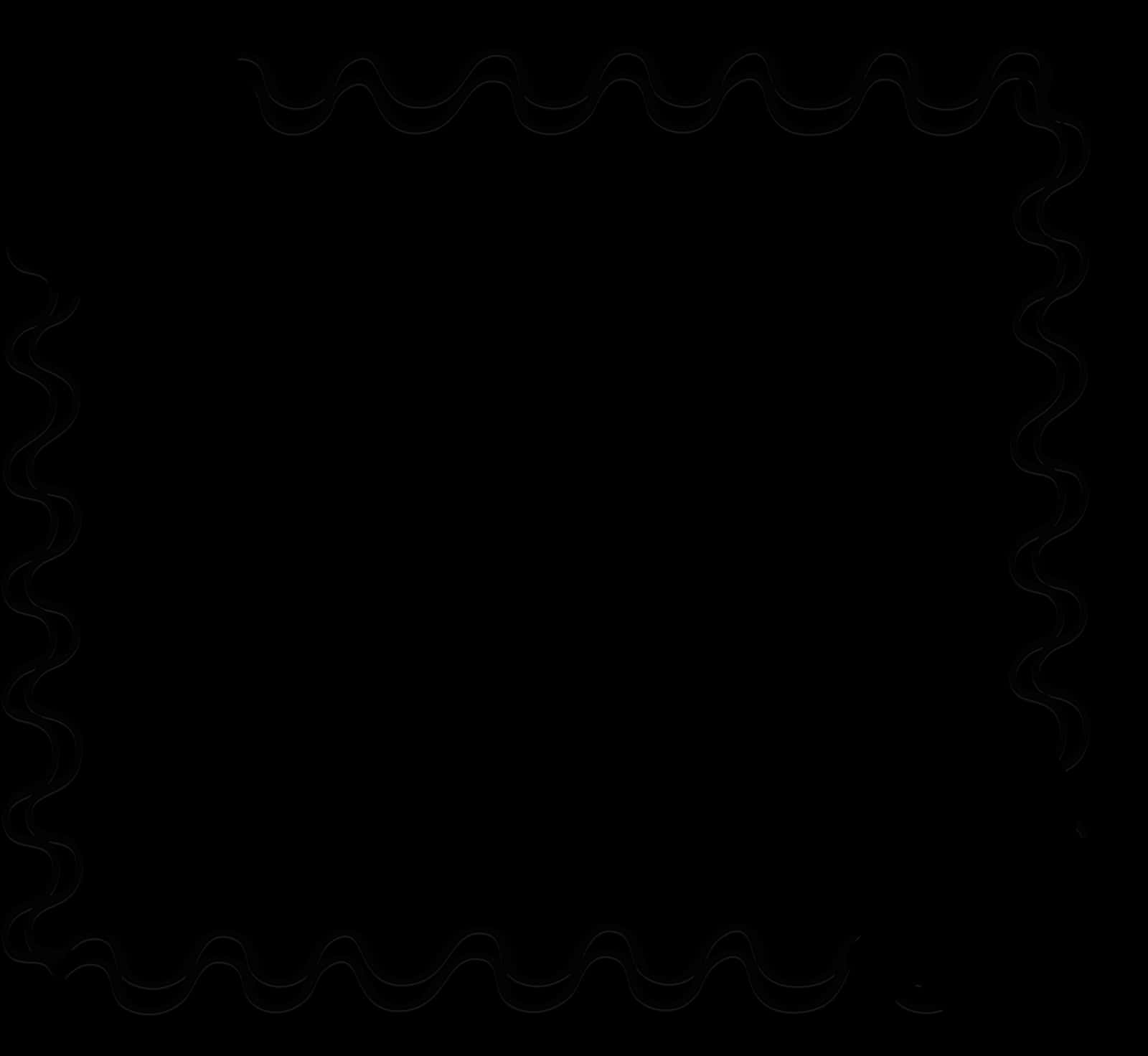Abstract Black Wavy Design PNG
