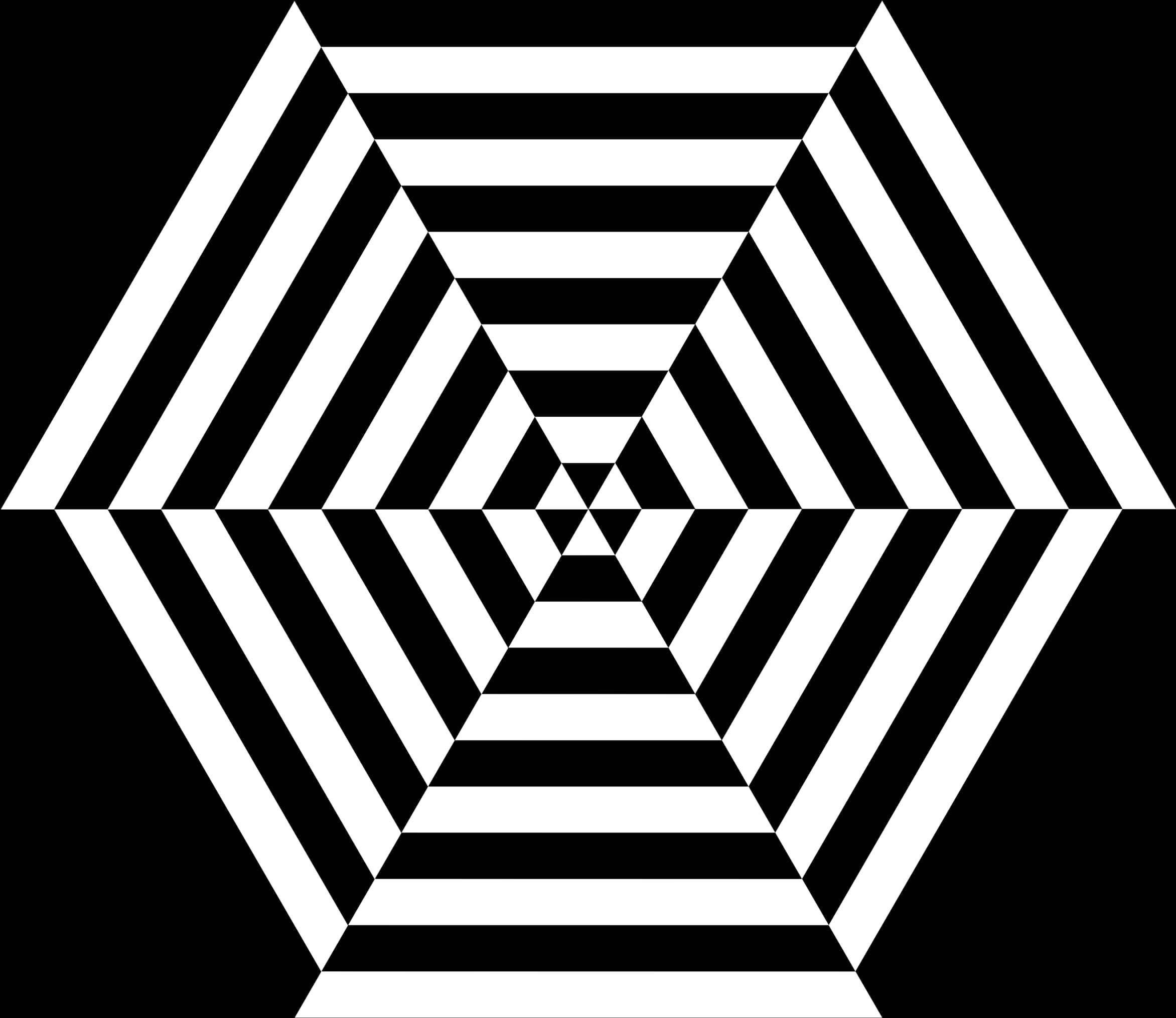 Abstract Black White Hexagon Pattern.jpg PNG
