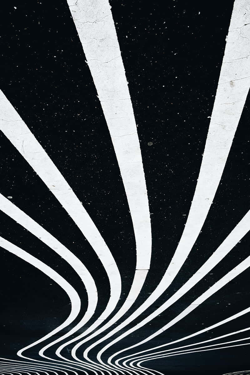 Abstract Black White Lines Wallpaper