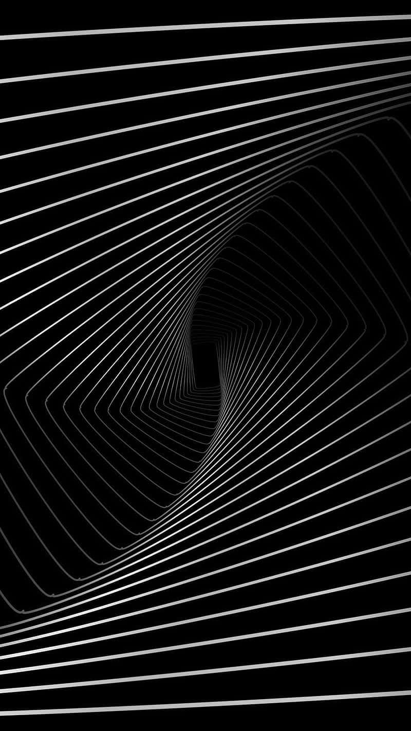 Abstract Black White Wave Lines Wallpaper
