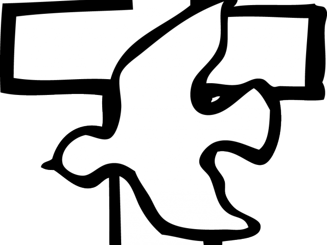 Abstract Blackand White Cross Clipart PNG