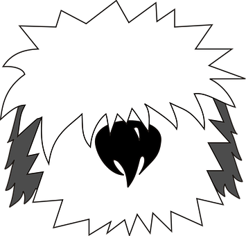 Abstract Blackand White Heart Design PNG