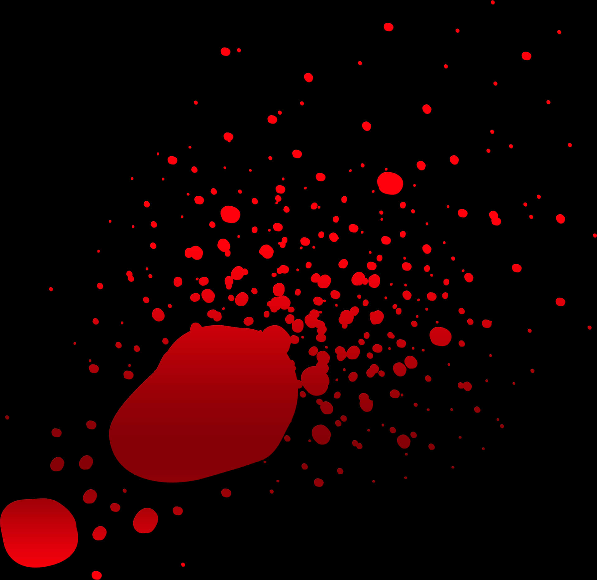 Abstract Blood Splatter Graphic PNG