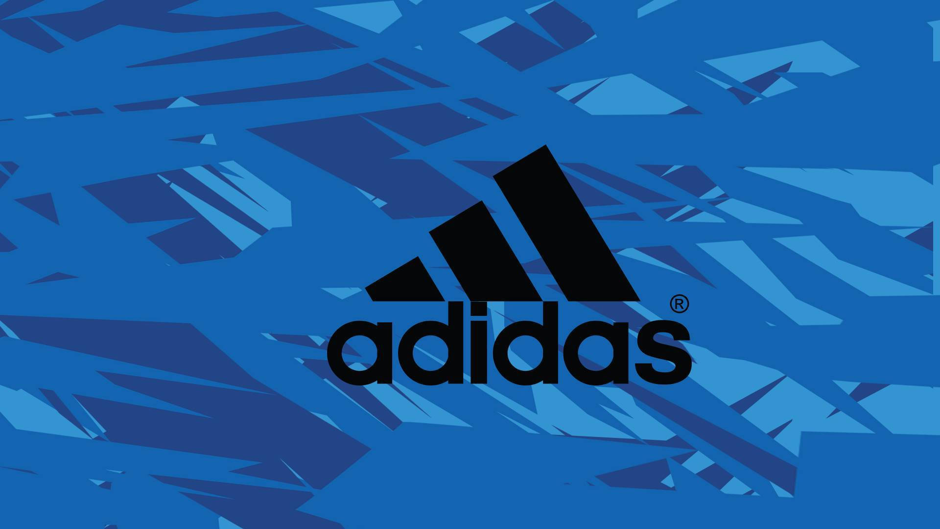 Abstract Blue Adidas Logo