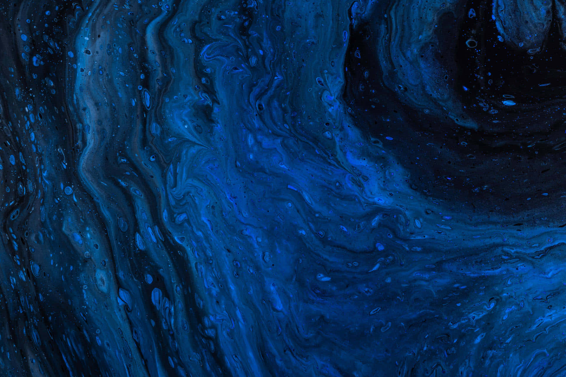 Abstrakterblauer Hintergrund Mit Leuchtenden Kurven