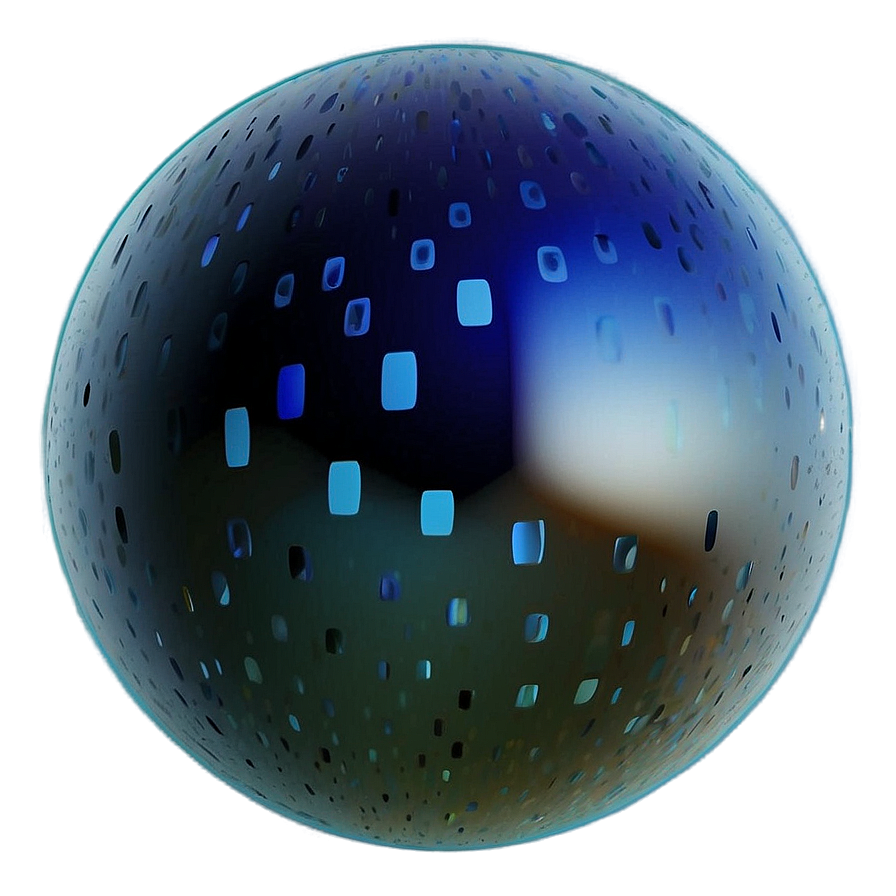 Abstract Blue Ball Png 06132024 PNG