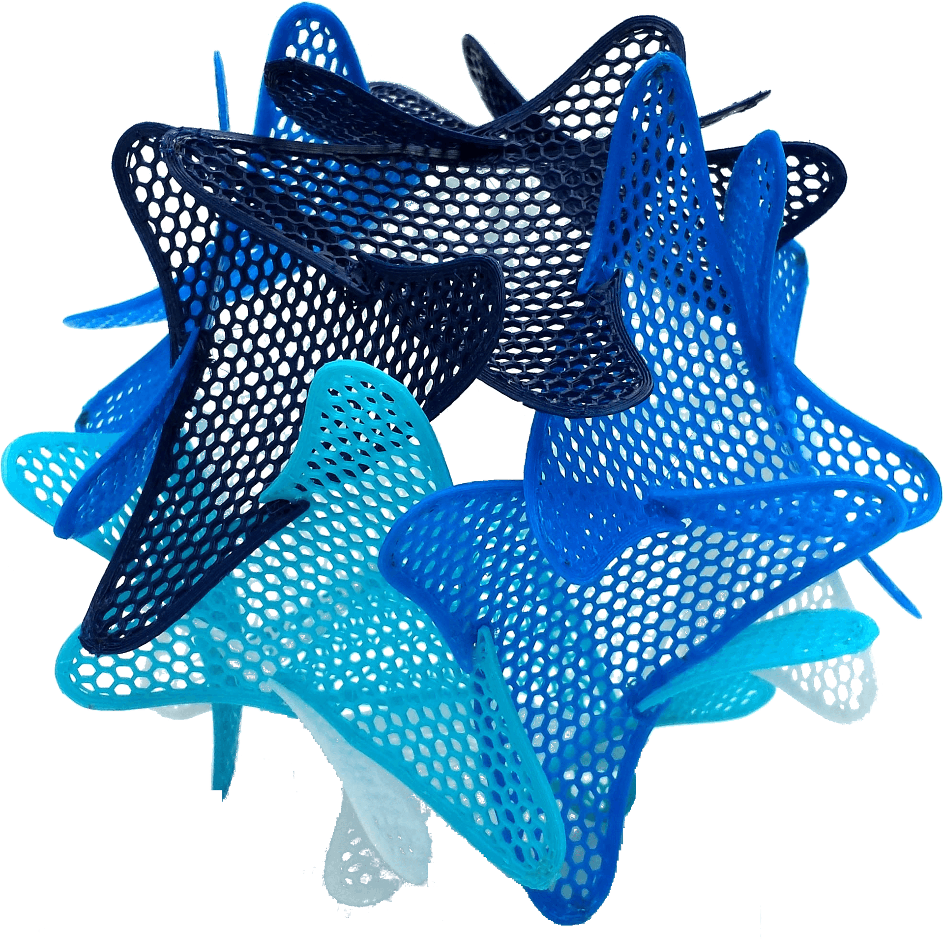 Abstract Blue Black3 D Structure.png PNG