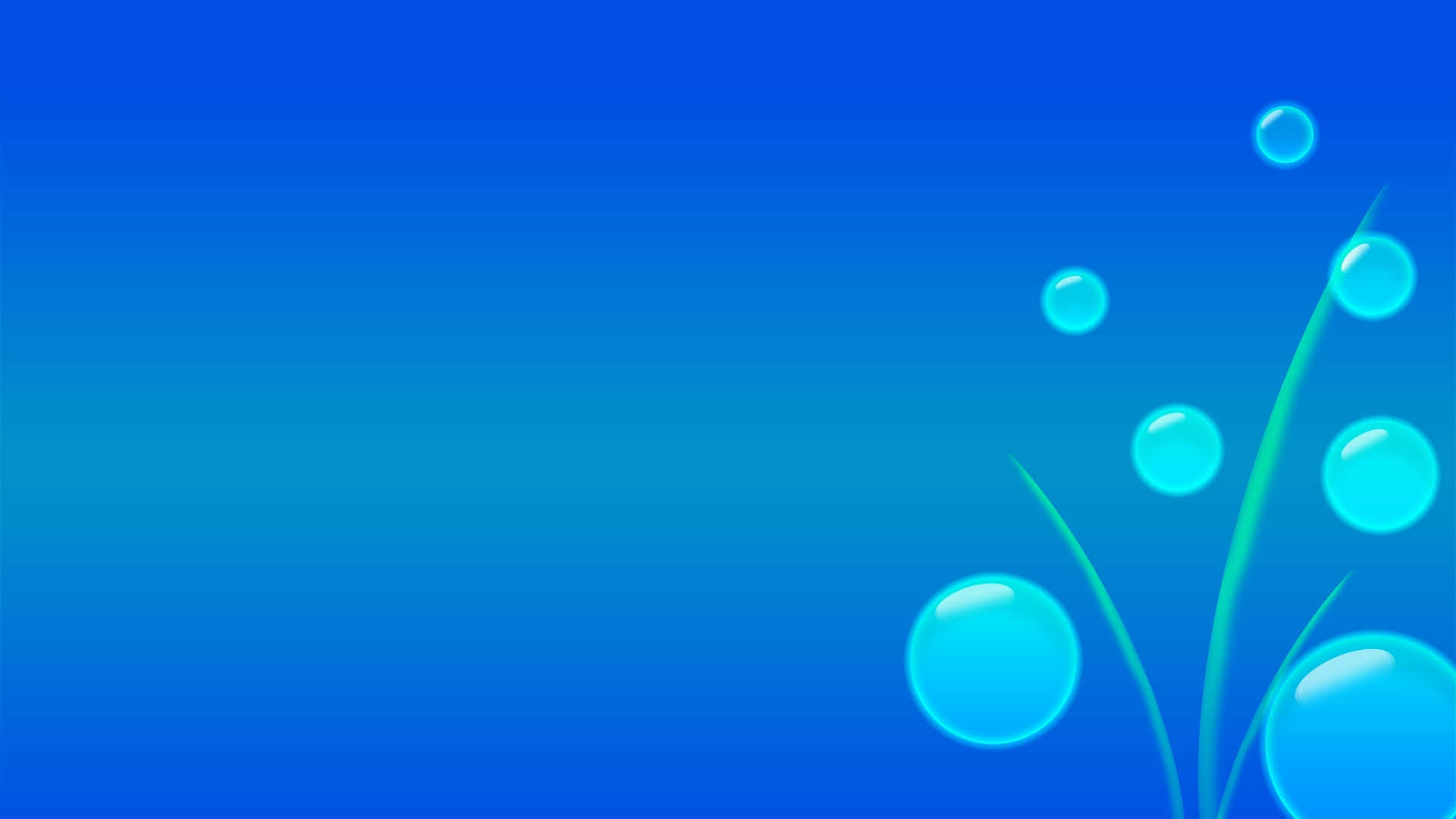 Abstract Blue Bubbles Background Wallpaper