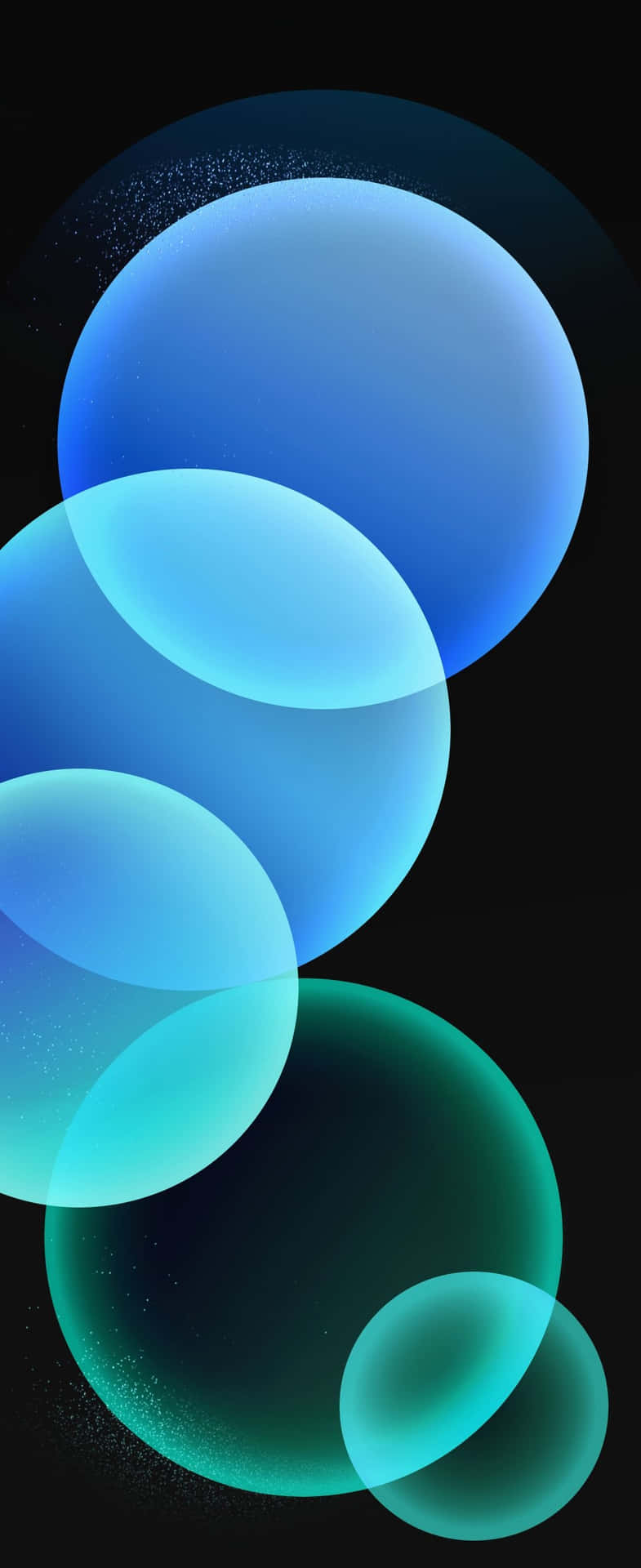 Abstract Blue Bubbles Wallpaper Wallpaper