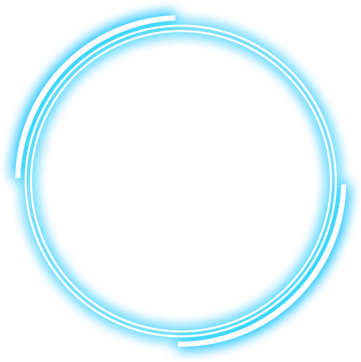 Abstract Blue Circle Design PNG