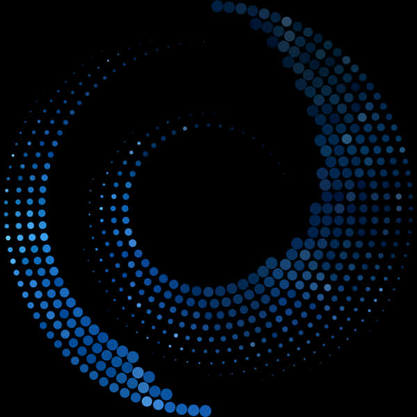 Abstract Blue Circle Dots Vector PNG