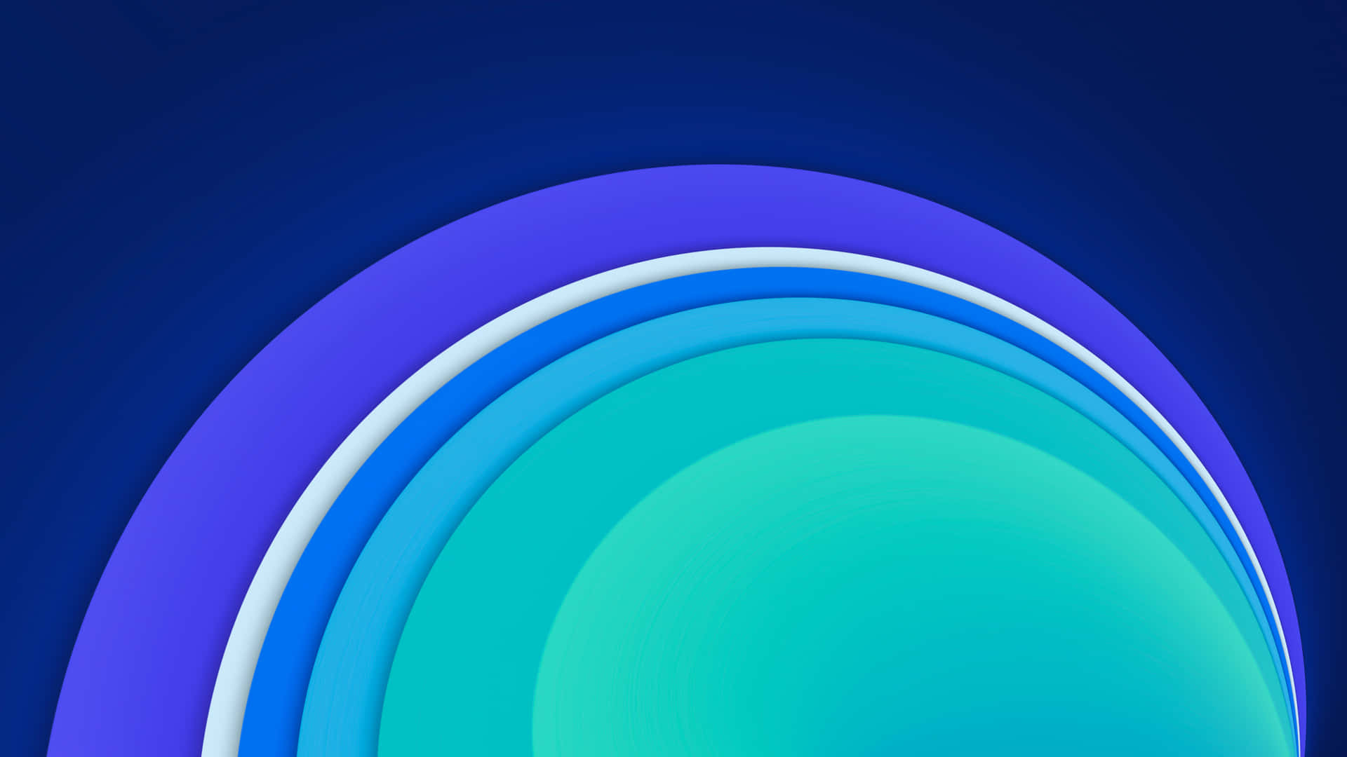 Abstract Blue Circles Gradient Background Wallpaper