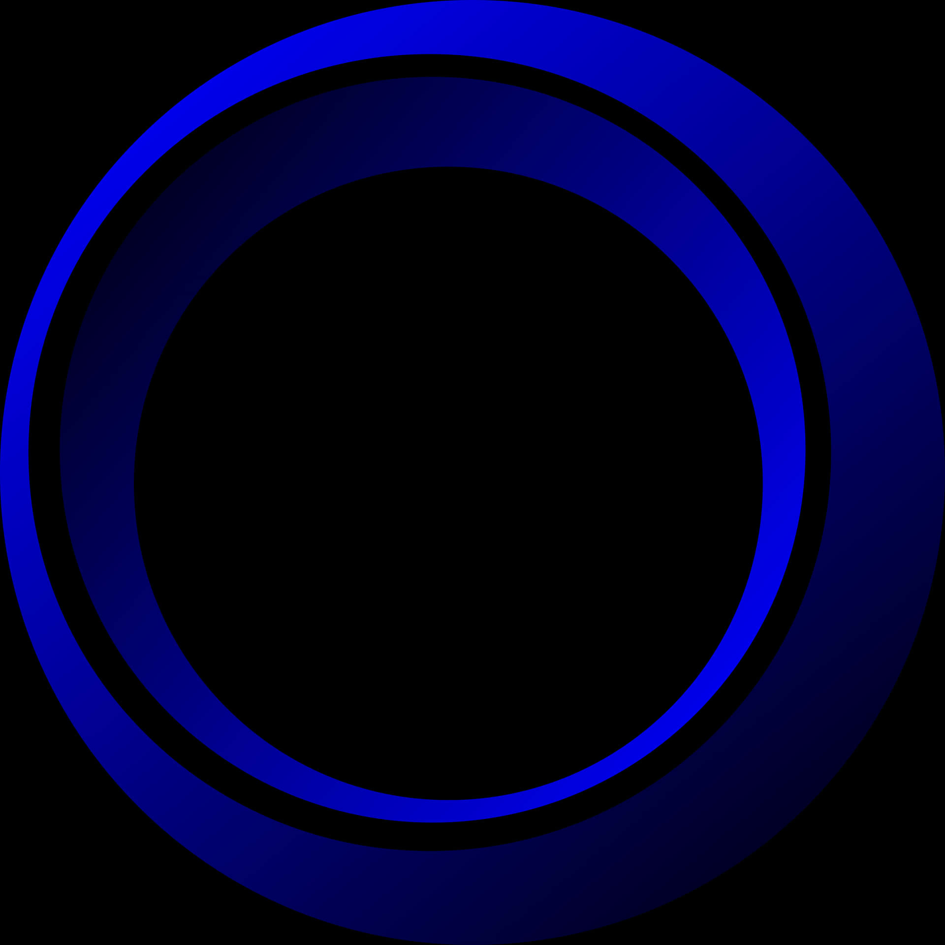Abstract Blue Circles Graphic PNG