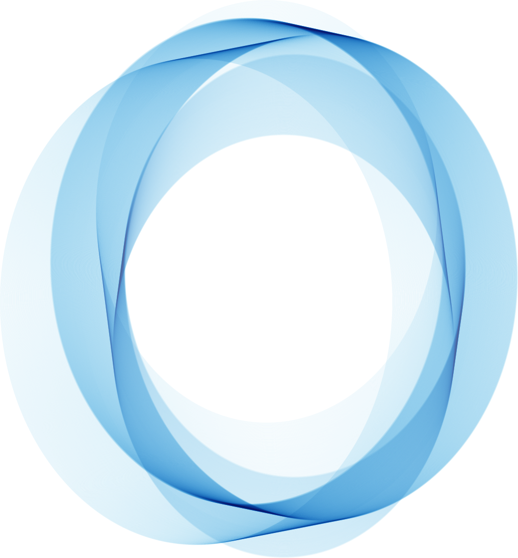 Abstract Blue Circular Design PNG