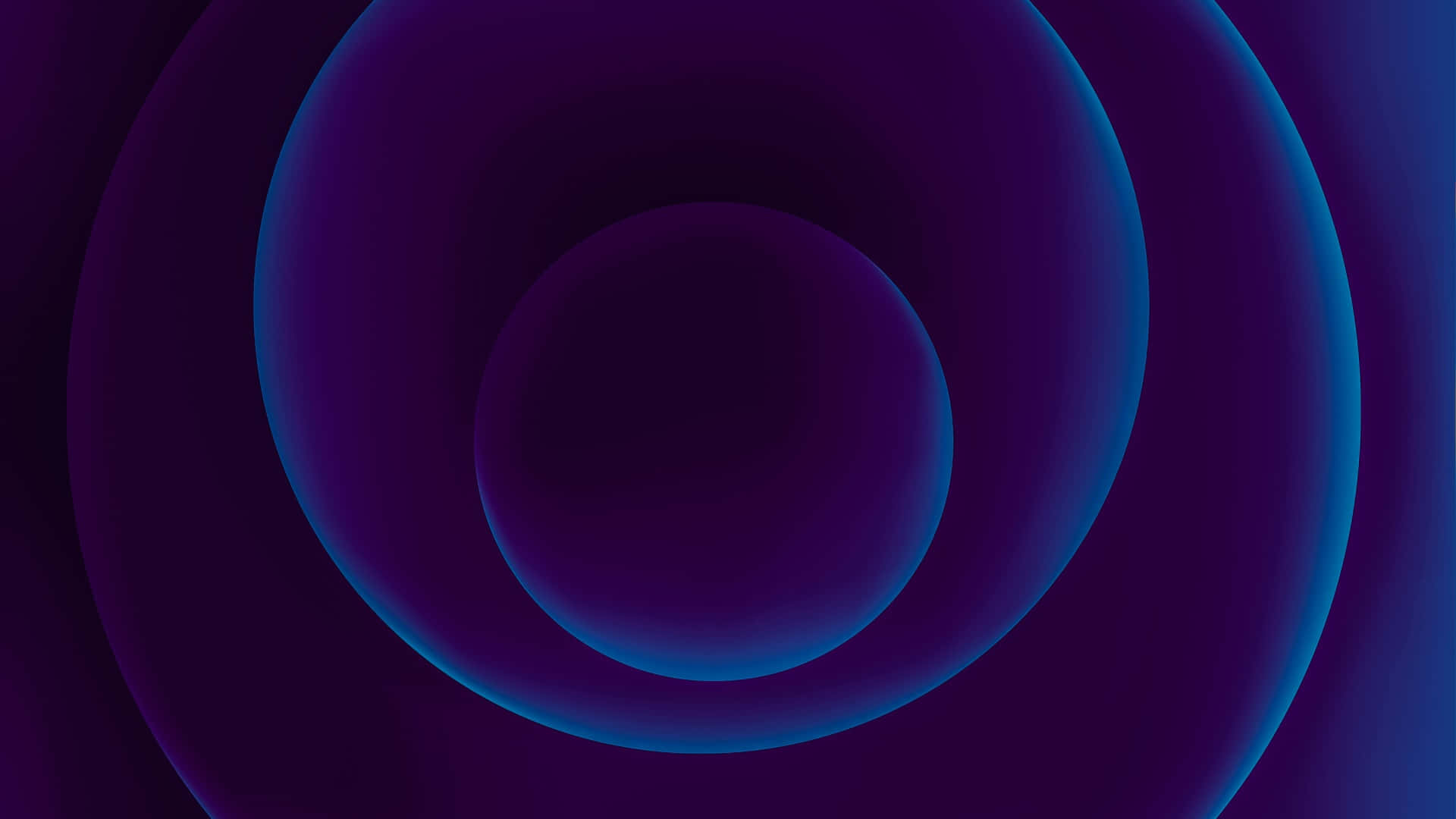 Abstract Blue Concentric Circles Background Wallpaper