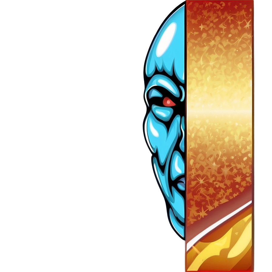 Abstract Blue Creature Vector Art PNG