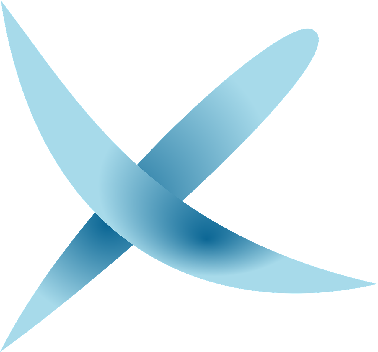 Abstract Blue Cross Design PNG
