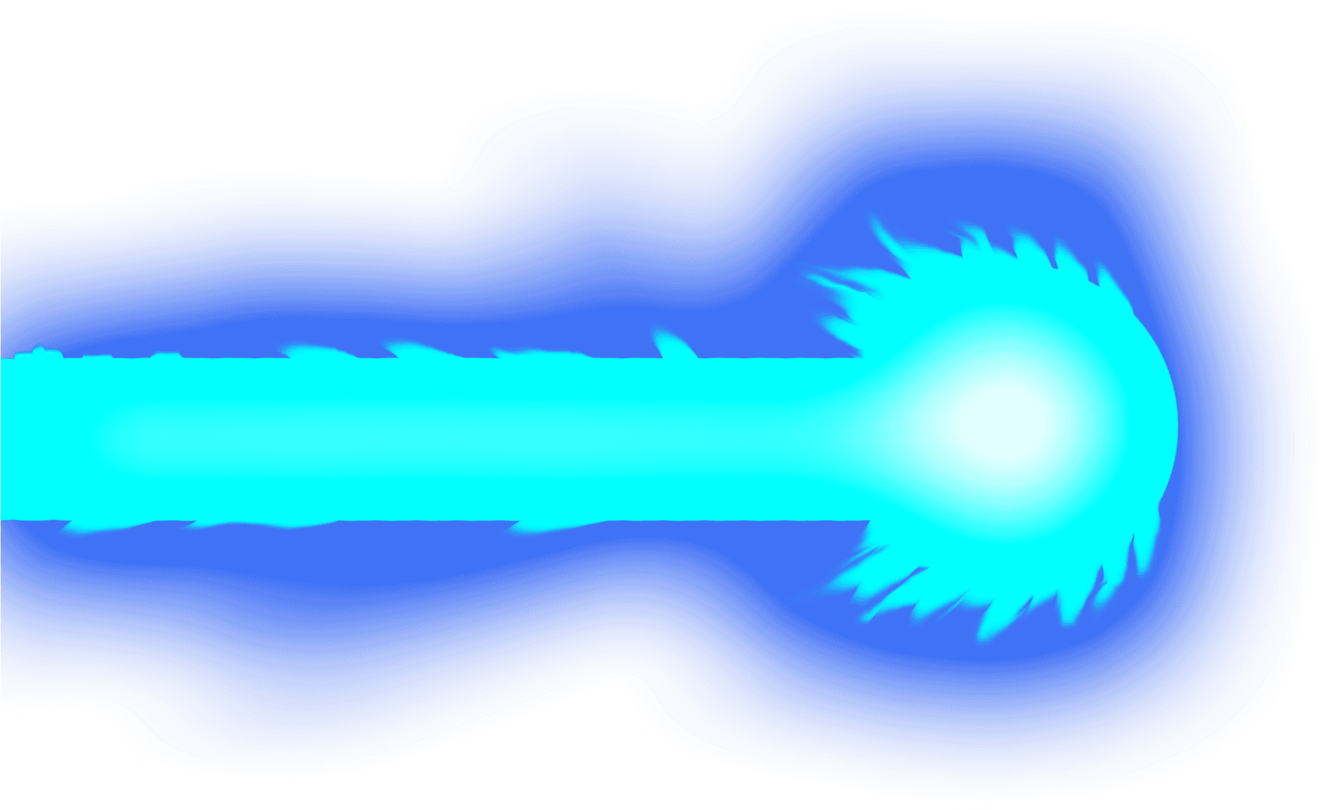 Abstract Blue Energy Blast PNG