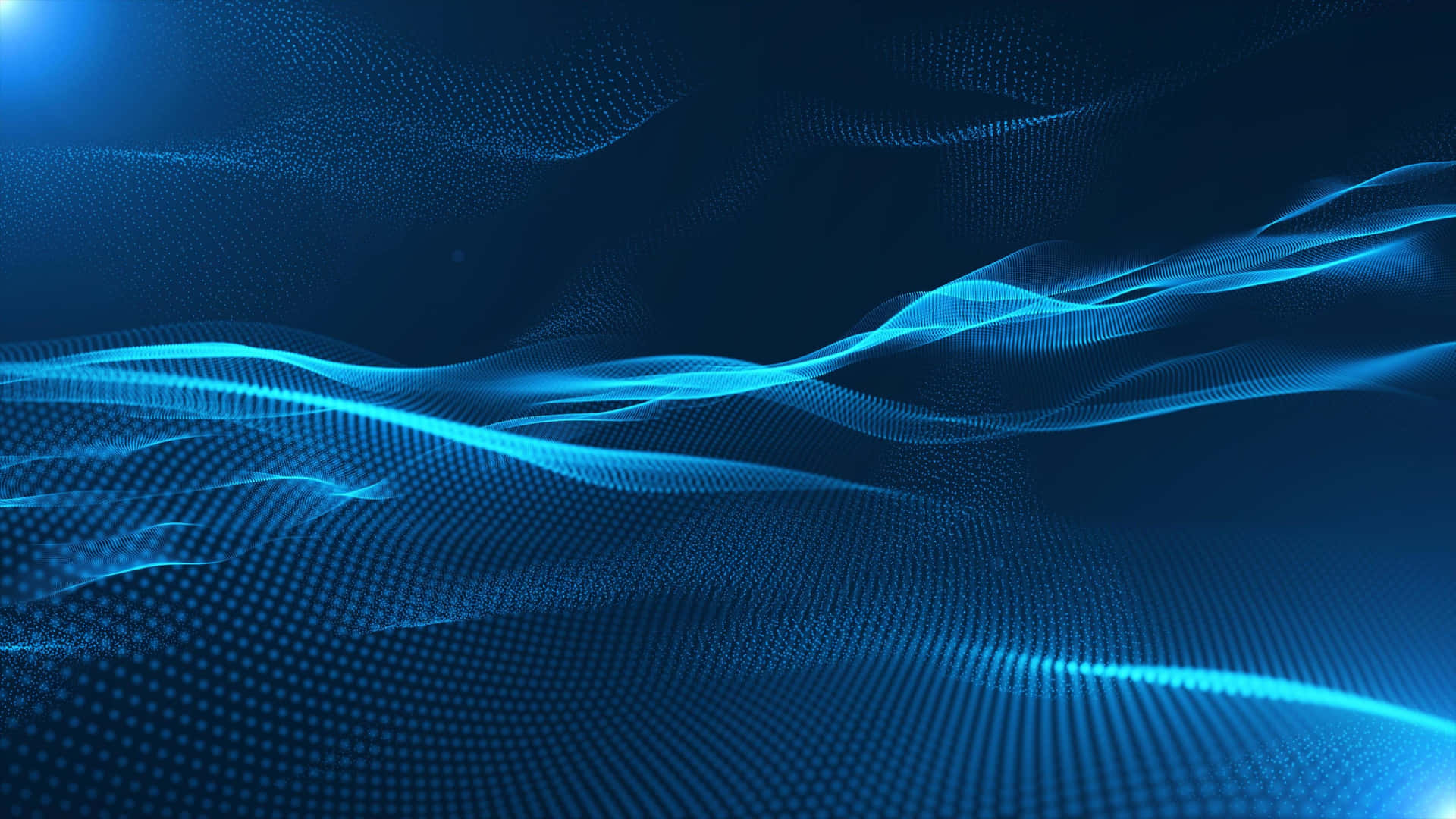 Abstract Blue Energy Waves Wallpaper