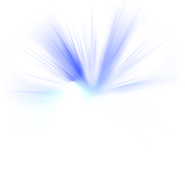 Abstract Blue Explosion Art PNG