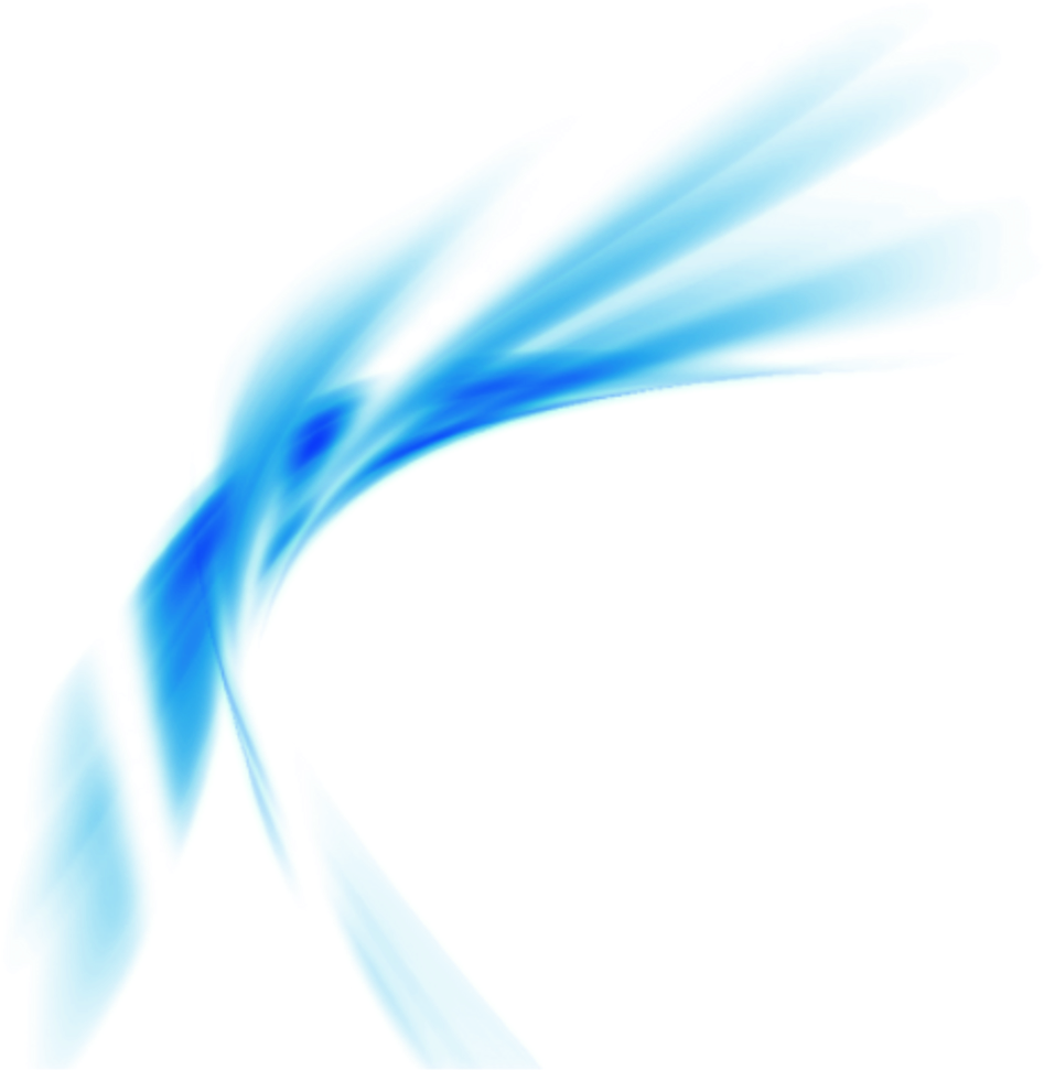 Abstract Blue Flame Art PNG