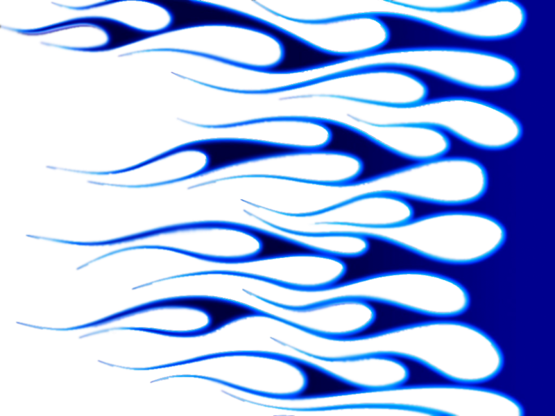 Abstract Blue Flame Pattern PNG