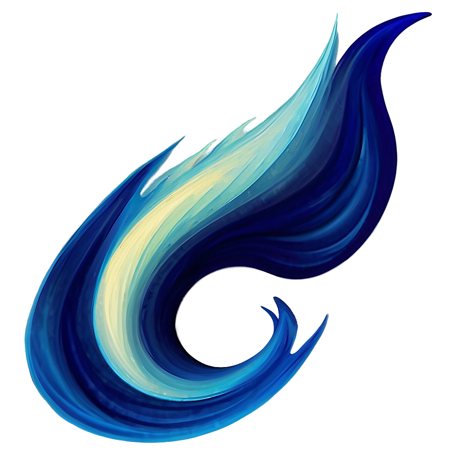 Abstract Blue Flame Swirl Png Mph79 PNG
