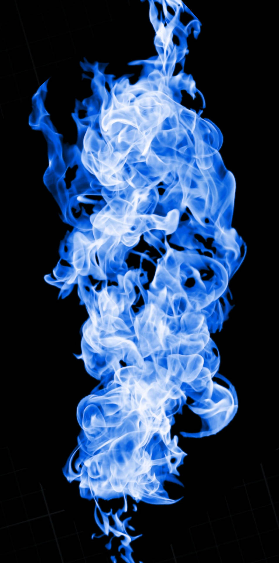 Abstract Blue Flames Wallpaper