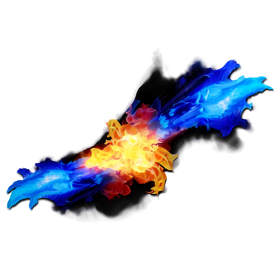 Abstract Blue Flames Png Ulv26 PNG