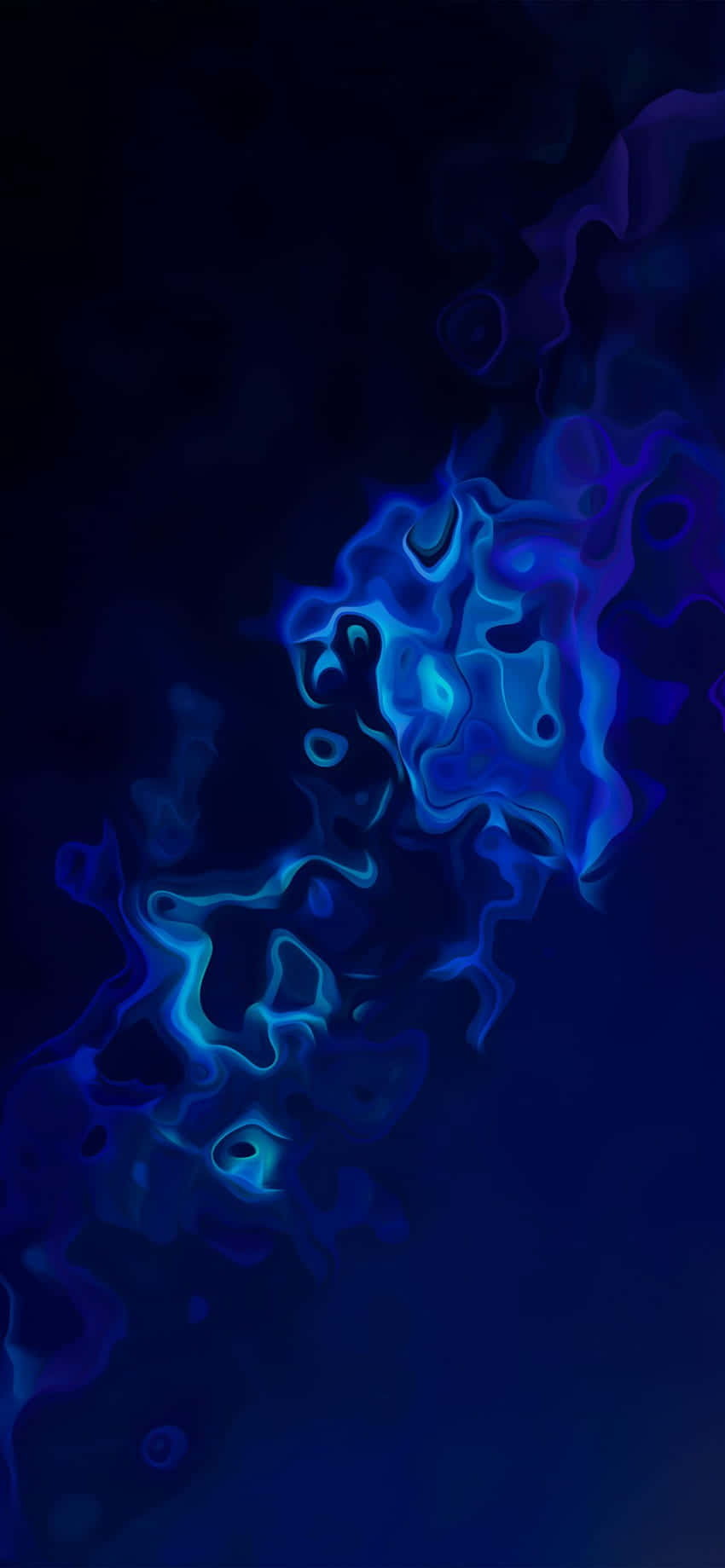Abstract Blue Fluid Art Wallpaper