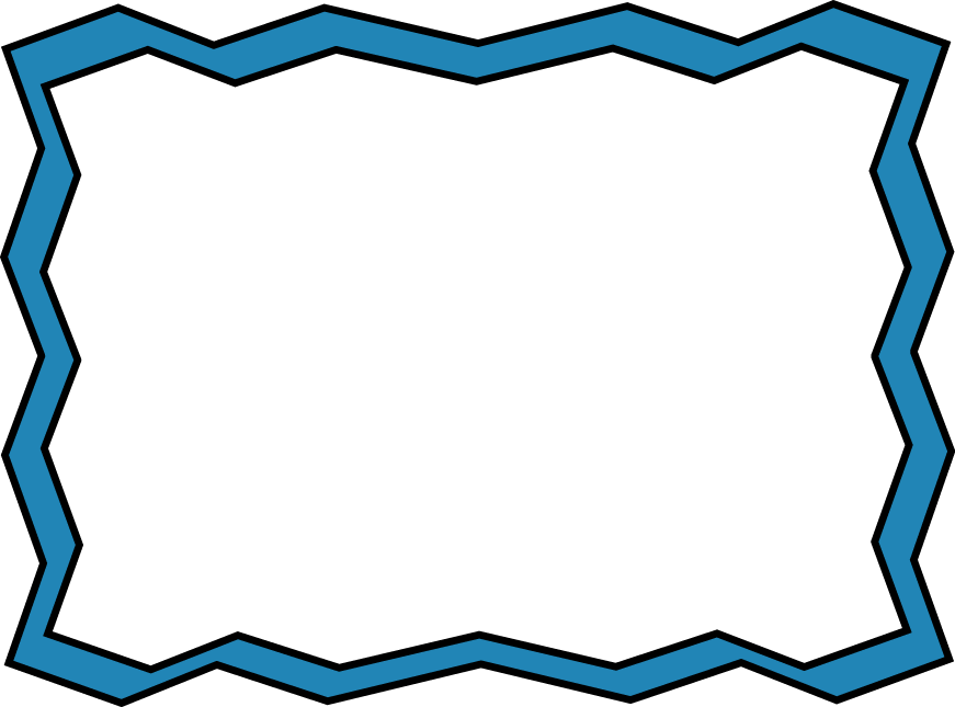 Abstract Blue Frame Design PNG