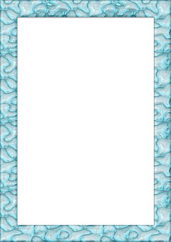 Abstract Blue Frame Template PNG