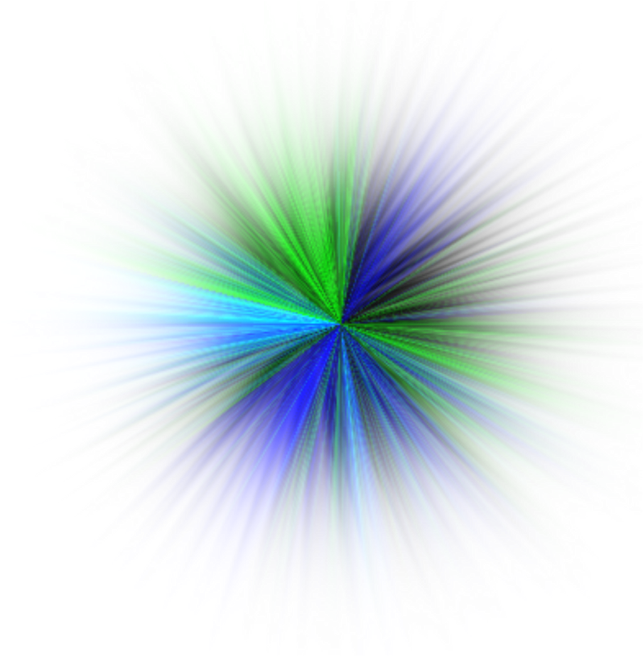 Abstract Blue Green Explosion PNG